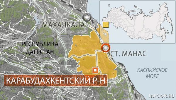 Дагестан. Карта