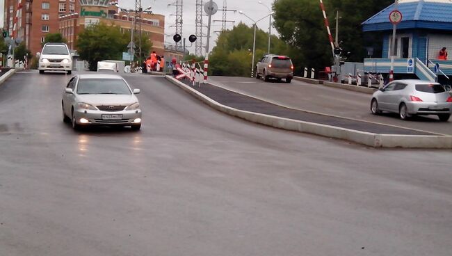 Мокрушинский переезд в Томске