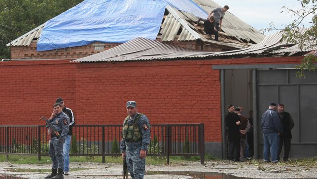 Взрыв у здания РОВД в Сунженском районе Чечни