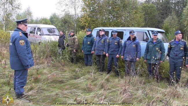 Поиски пропавшего вертолета в Тверской области. Фото с места события