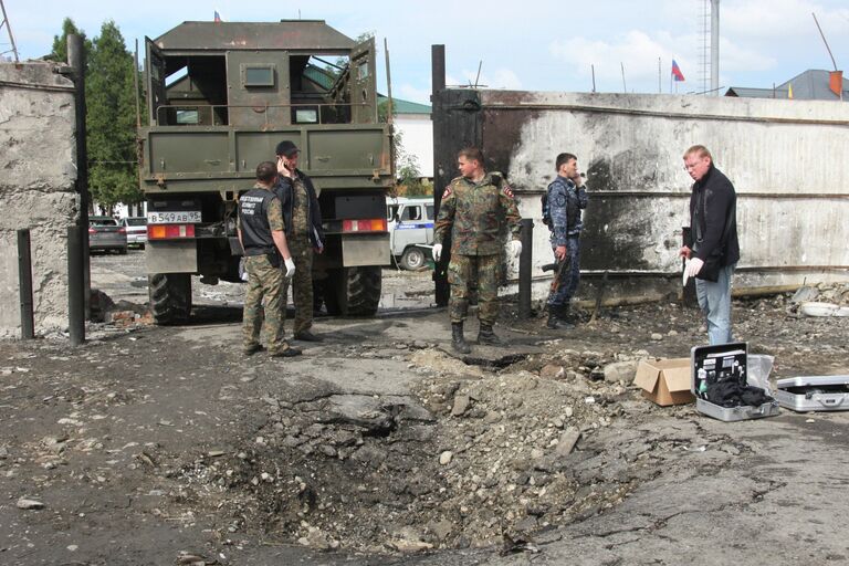 Взрыв у здания РОВД в Сунженском районе Чечни