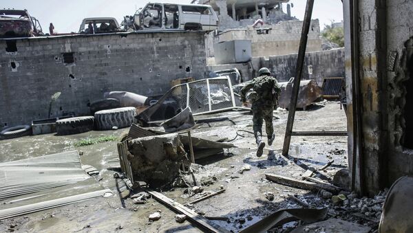 Бои правительственных войск с боевиками в Сирии, архивное фото