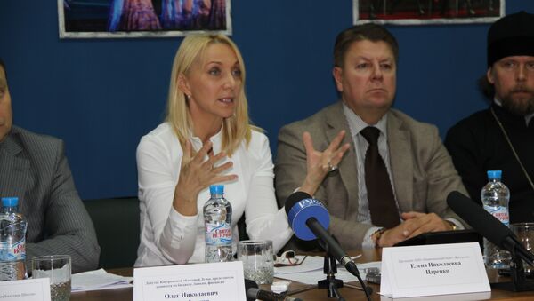 На пресс-конференции по поводу лишения финансирования балета Кострома, фото с места события