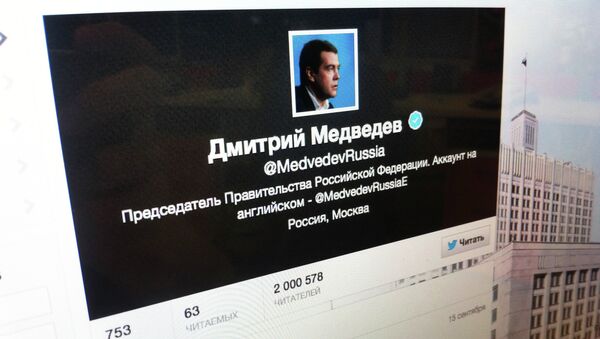 Микроблог Дмитрия Медведева в Twitter