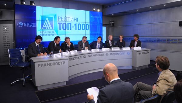 Пресс-конференция Топ-1000 российских менеджеров