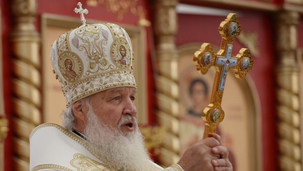 Патриарх Московский и всея Руси Кирилл . Архивное фото