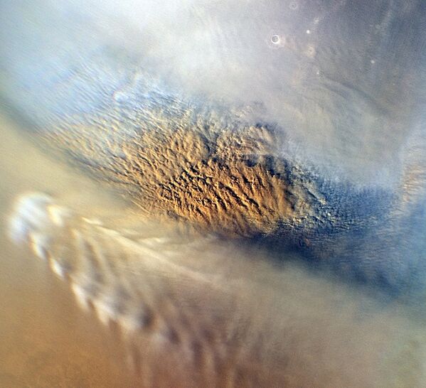 Пыльная буря на Марсе