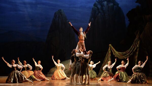 Генеральная репетиция балета Пахита в постановке хореографа Пьера Лакотта в Государственном Академическом Большом Театре в Москве, событийное фото
