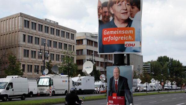 Предвыборная агитация в Германии, фото с места события