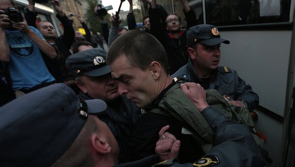 Задержания на сходе против преступности в Петербурге. Архивное фото