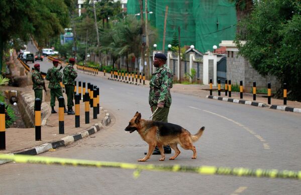 Военные у торгового центра в Найроби
