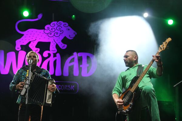 Группа Вопли Видоплясова на музыкальном фестивале WOMAD Группа Вопли Видоплясова на музыкальном фестивале WOMAD