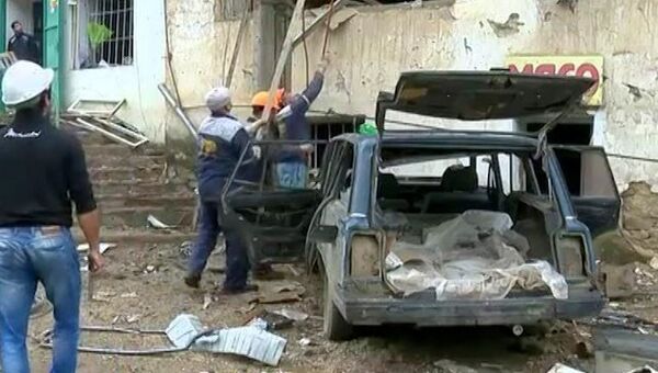 Спасатели разбирали завалы здания полиции после теракта в Дагестане