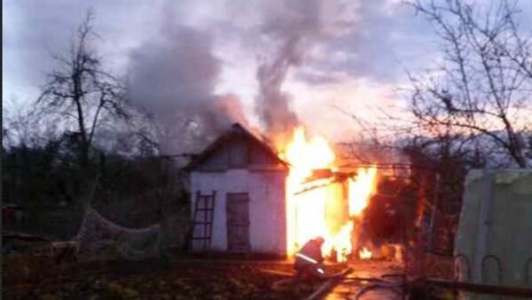 Пожар в Красносельском районе Петербурга. Фото с места события