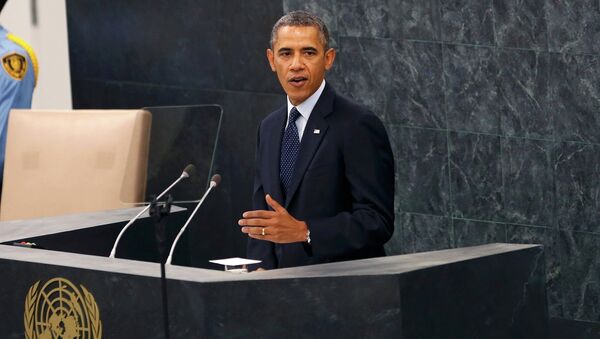 Барак Обама на Генеральной ассамблее ООН в Нью-Йорке. Фотография с места события