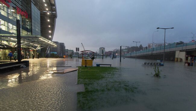 Последствия ливней в Сочи