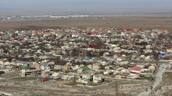 Вид на город Бишкек (Киргизия)
