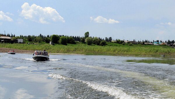 Берег реки Ангара в Мотыгинском районе Красноярского края, архивное фото
