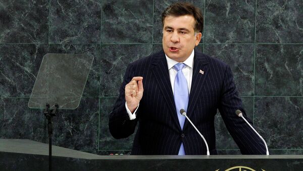 Михаил Саакашвили выступает на 68-й Генасамблее ООН