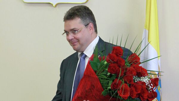 Представление и.о. губернатора Ставрополья В.Владимирова. Фото с места события