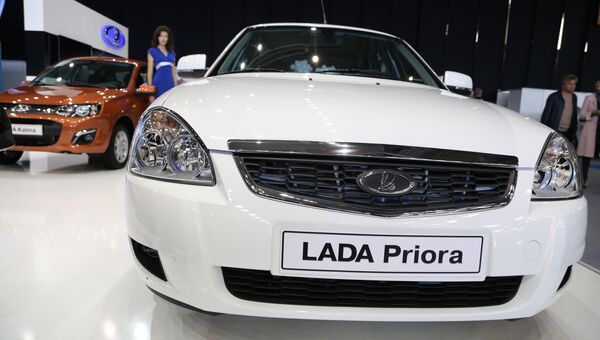 Lada Priora на автосалоне в Тольятти MotorExpo-2013. Архивное фото
