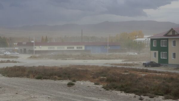 Пыльная буря в Кызыле