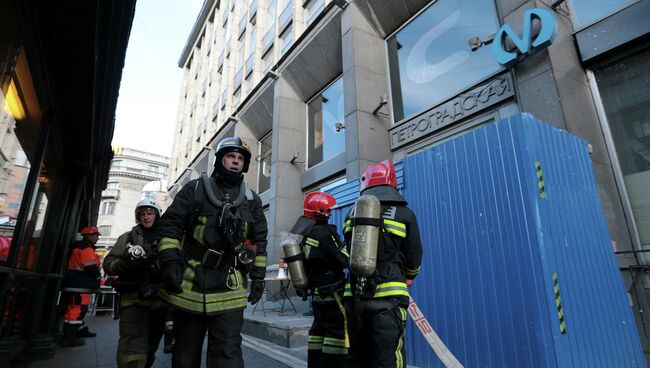 Возгорание в петербургском метро