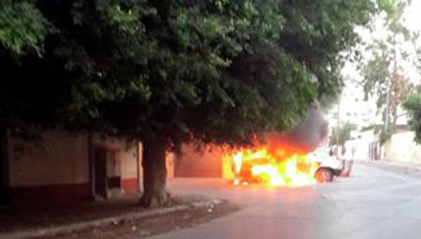 Нападение на посольство России в Триполи. Фото с места событий