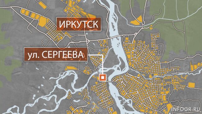 Бетонная плита обрушилась на стройке в Иркутске