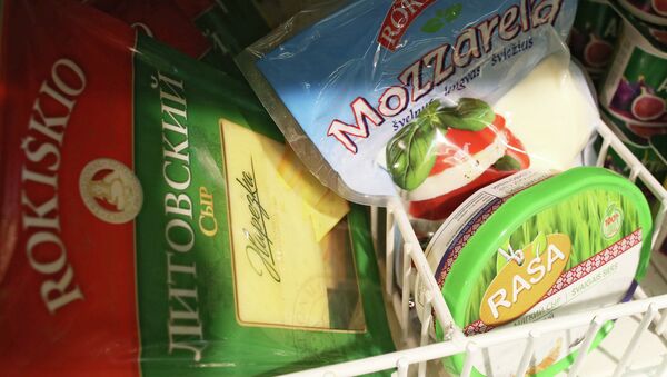 Молочная продукция из Литвы, архивное фото
