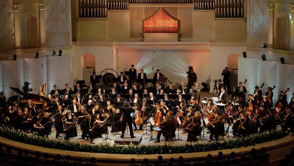 Государственный академический симфонический оркестр России имени Е. Ф. Светланова. Архивное фото