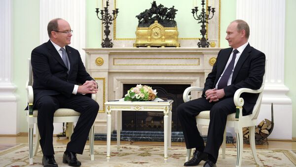 В.Путина провел встречу с князем Монако Альбером II