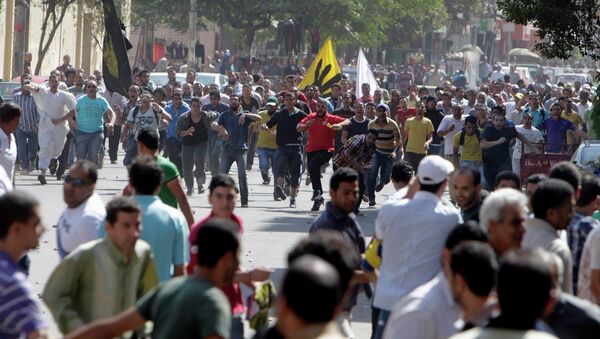 Акция протеста сторонников Муххамеда Мурси в Каире. Архивное фото