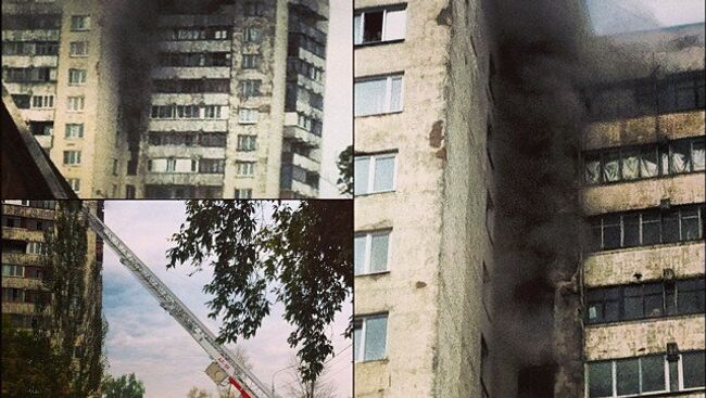 Жителей многоэтажки в Лосино-Петровском эвакуируют из-за пожара