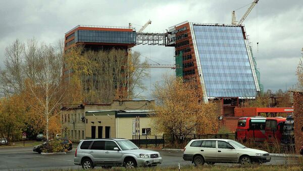 Строящееся здание технопарка в Новосибирске. Архивное фото