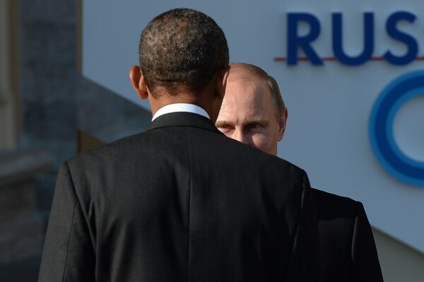 Президент России Владимир Путин и президент Соединенных Штатов Америки Барак Обама