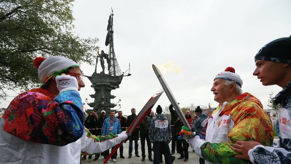Эстафета Олимпийского огня, Москва, день 1. Фото с места событий