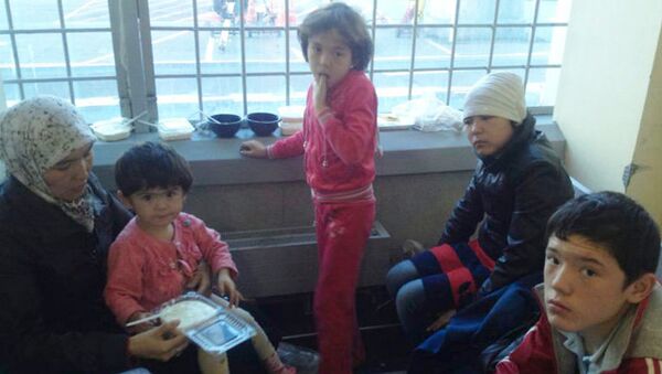 Дети-беженцы из Узбекистана живут в Домодедово четвертый день. Фото с места события