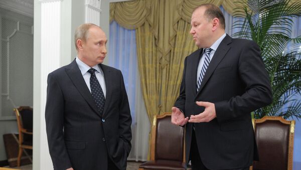 В.Путин провел рабочую встречу с Н.Цукановым