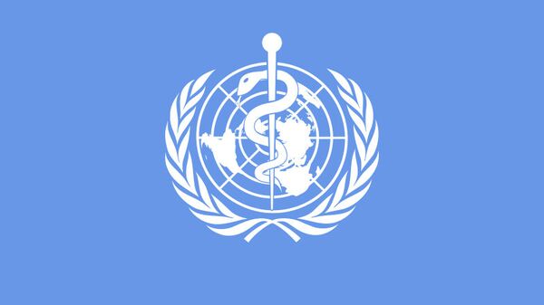 Эмблема Всемирной Организация Здравоохранения. Архивное фото