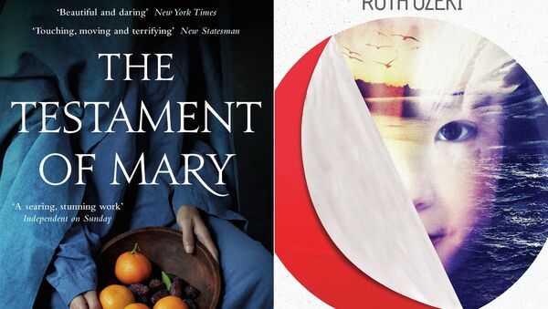 Книги: Рут Озаки Сказка о бытии, издателства Canongate и Колма Тойбина Заветы Марии, издательства Penguin