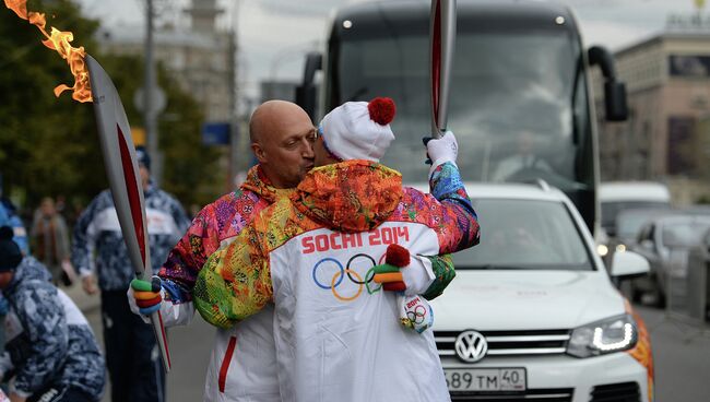 Эстафета Олимпийского огня. Москва. День 2 Эстафета Олимпийского огня. Москва. День 2