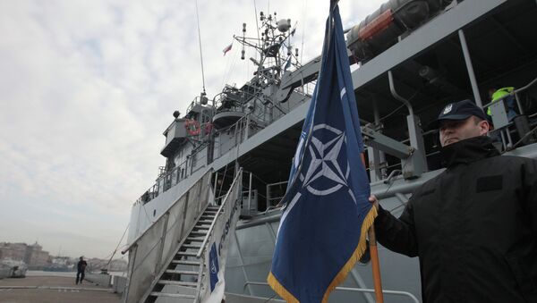 Корабли постоянной минно-тральной группы НАТО. Архивное фото