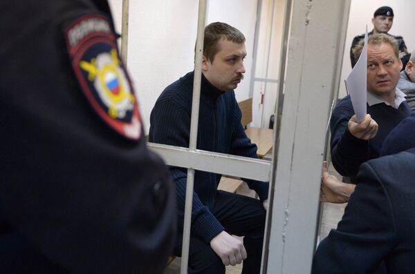 Михаил Косенко, обвиняемый по делу о беспорядках на Болотной площади в Москве 6 мая 2012 года Михаил Косенко, обвиняемый по делу о беспорядках на Болотной площади в Москве 6 мая 2012 года