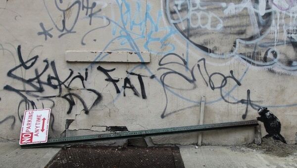 Граффити Бэнкси на востоке Бруклина