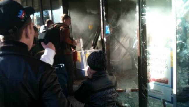 Во время погрома в ТЦ в Бирюлево