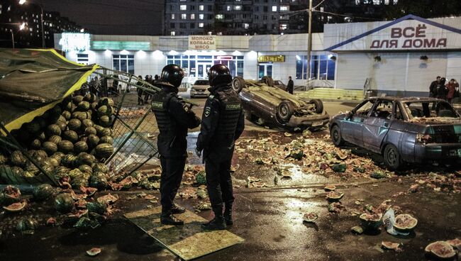 Беспорядки в московском районе Бирюлево