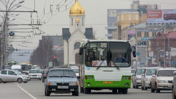 Автобус в Новосибирске, архивное фото