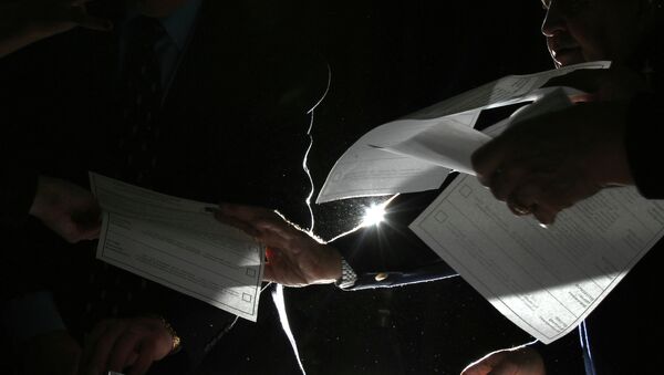 Подсчет голосов по выборам президента. Архивное фото