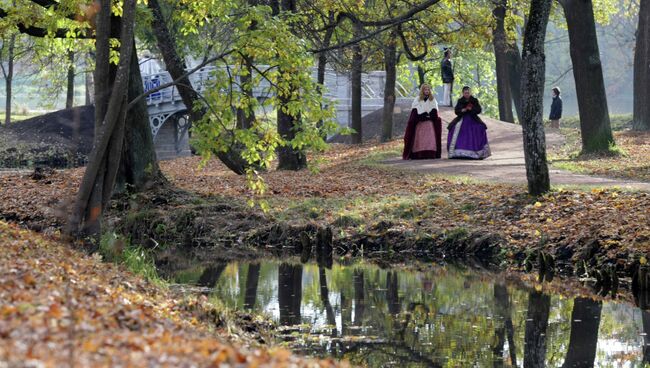 Водный лабиринт в парке Гатчинского дворца. Архивное фото